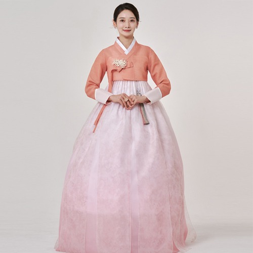 ミン韓服 538番 高級 ホンジュ 女性 結婚式 お呼ばれ 大人 女性 上品な 伝統 オーダーメイド 韓服