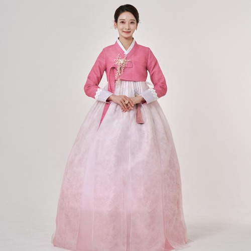 ミン韓服 537番 高級 ホンジュ 女性 結婚式 お呼ばれ 大人 女性 上品な 伝統 オーダーメイド 韓服
