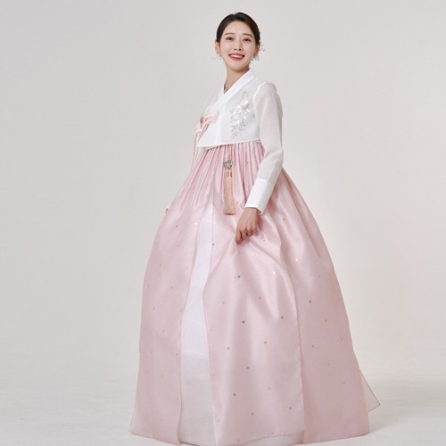 ミン韓服 533番 高級 ホンジュ 女性 結婚式 お呼ばれ 大人 女性 上品な 伝統 オーダーメイド 韓服